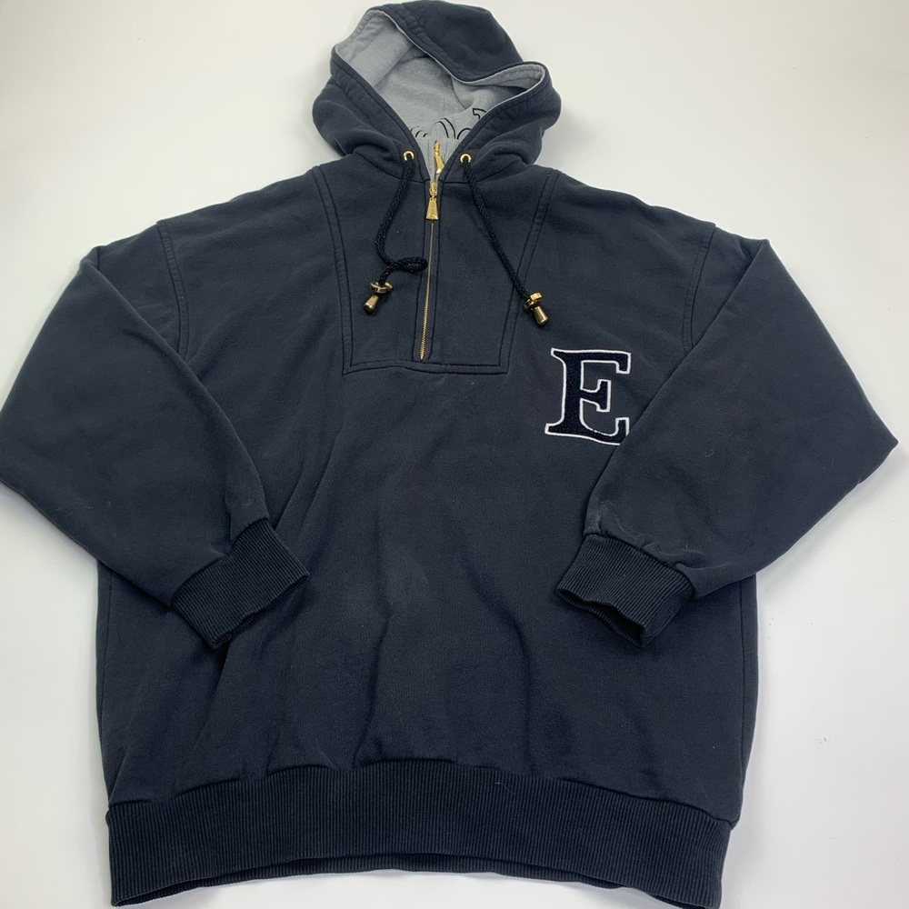 Escada Sport Vintage Letter Hoodie Dual Zip Large